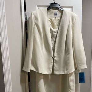 Ivory and Silver formal suit